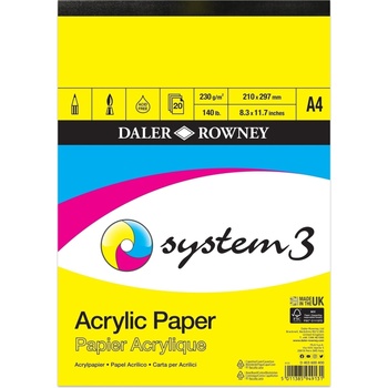 Image 1 of Daler-Rowney System3 Acrylic Paper System3 Скицник 20 A4 230 g (403600400)