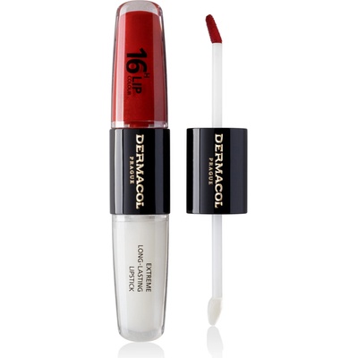 Dermacol 16H Lip Colour Extreme Long-Lasting Lipstick dlouhotrvající dvoufázová barva a lesk na rty No. 20 8 ml – Zboží Dáma
