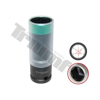 TRIUMF Pneuservisná hlavica 1/2" vstup so zosilňujúcim krúžkom - 22 mm
