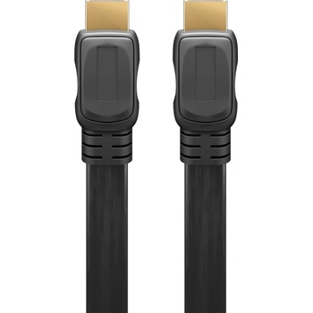 Goobay Кабел, Плосък, HDMI, мъжко към мъжко, 2.0, 4K-60Hz, 2 метра (61279) (61279)