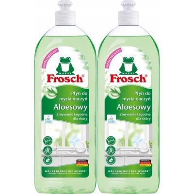 Frosch Eko Aloe vera Tekutý prostriedok na umývanie riadu 2 x 750 ml
