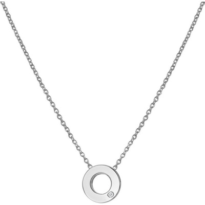 Hot Diamonds Minimalistický strieborný náhrdelník s diamantom diamond amulets DP892