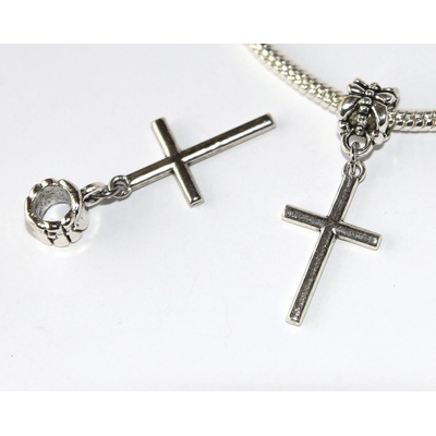 Fashion Jewerly Korálek Přívěsek Křížek velký Kříž Víra Duchovno Duše Křesťanství Cross 2941
