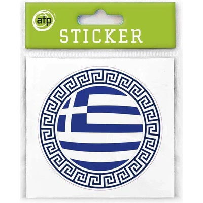 ATP - samolepka řecká vlajka (kruh)
