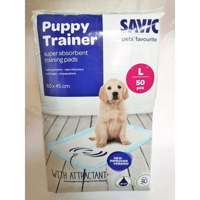 SAVIC Puppy Pads - Средни подложки за уриниране 45 х 30 см, 50 броя