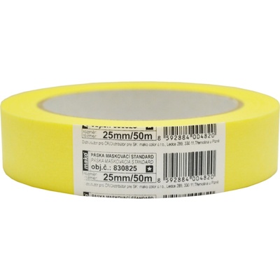 Mako Basic Lepicí páska zakrývací hladký krepová 3 dny do 60 °C 25 mm × 50 m