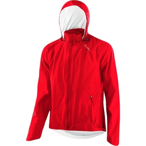 Löffler Мъжко водоустойчиво яке за колоездене Löffler Jacket with Hood Comfort Fit WPM Pocket Cycling jacket - Red - размер 60 (EU) (051-1103-0418)