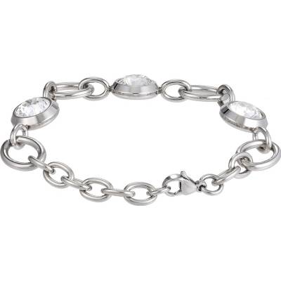 Free Style náramek z chirurgické oceli se zirkony BSS425-Crystal