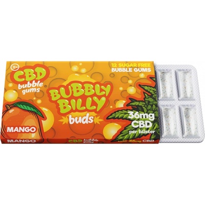 Bubbly Billy Cannabis Chewing gums Mango 36mg CBD THC Free
