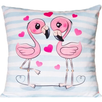 Fluffii Плюшена възглавничка Fluffii - Влюбени фламинго (F-2146)