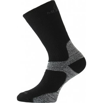Lasting Trekingové merino ponožky WSB 908 černá šedá