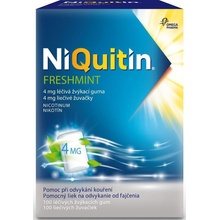 NiQuitin Freshmint 4 mg liečivé žuvačky gum.med. 100 x 4 mg