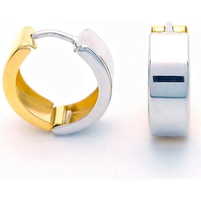 Šperk Holíč zlaté kombinované kruhové náušnice ZN181