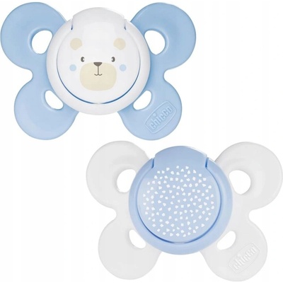 Chicco Physio Comfort silikon chlapec bodky/mýval 2 ks V000909