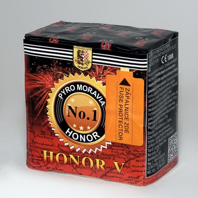 PyroMoravia Ohňostroj HONOR V baterie 15 ran PS1308