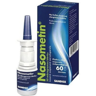 Nasometin 50 mikrogramov/dávku aer.nau. 1 x 10 g/60 dávok