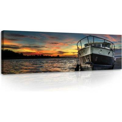 Postershop Obraz na plátně: Rybářská loď - 145x45 cm