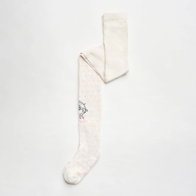 EplusM Dievčenské pančušky Frozen Biela