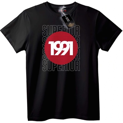 NOONEBRAND Тениска 1991 Превъзходно - L, Black