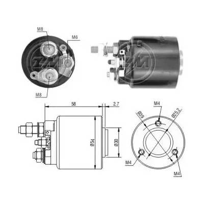 ERA Elektromagnetický spínač startéru ERA ZM590