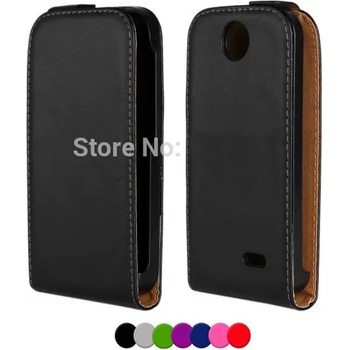 Image 1 of Huawei Ascend Y310 Флип2 Кожен Калъф + Протектор