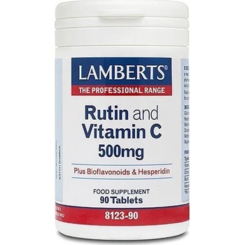 LAMBERTS Хранителна добавка Биофлавоноиди, Lamberts Rutin and Vitamin C 500mg 90tabs