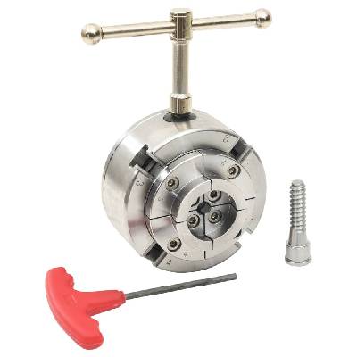 Sonata 4-челюстен патронник за дърво с M33 резба стомана сребро 96 мм