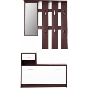 Image 1 of Антре Mecki 100x26x190cm Венге и бяло