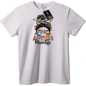 NOONEBRAND Тениска Пъзел за Осведоменост за Аутизъм - 6XL, White
