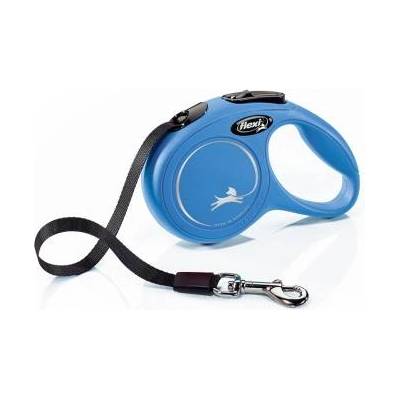 flexi New Classic Tape Blue автоматичен лентов повод за куче - 0.3кг