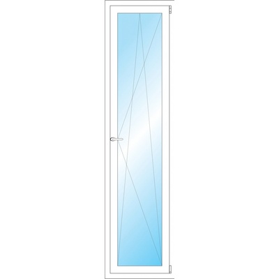 OKNA HNED Plastové okno 53x210 cm bílé otevíravé a sklopné pravé