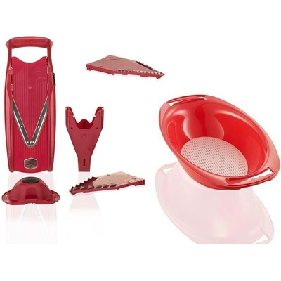 Börner V-krájač Original V5 PowerLine Starter Set s Miskou Farba: Červená