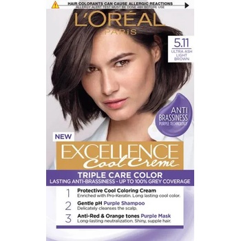 L'Oréal L'Oréal Еxcellence Боя за коса, 5.11 Ultra Ash Light Brown