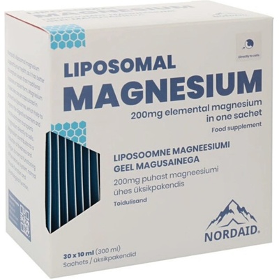 Nordaid Liposomal Magnesium, 200 mg, манго, 30 сашета х 10 ml, Nordaid (010638 NRD)