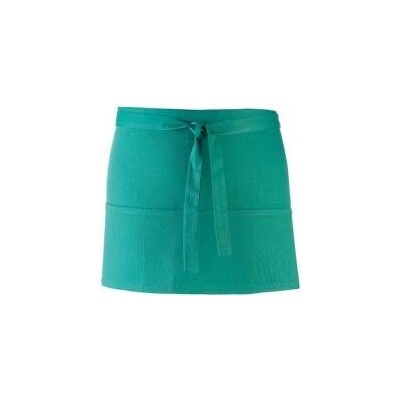 Premier Workwear Pracovní zástěra krátká s kapsami PR155 Emerald Pantone 341 60x33cm