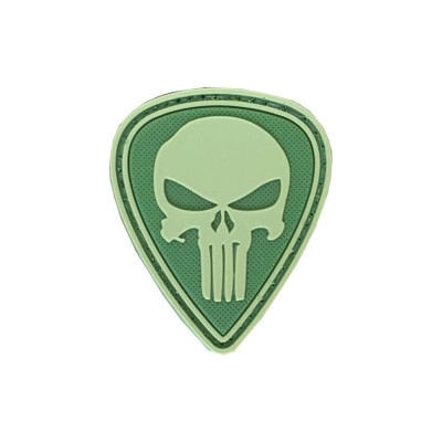 ARMED PATCHES PVC nášivka Diamond Punisher, zelená – Zboží Dáma