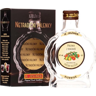 Rudolf Jelínek Pálenka z oskeruší 42% 0,2 l (čistá fľaša)
