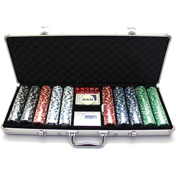 Алуминиево куфарче Foxy Trade, с 500 покер чипа