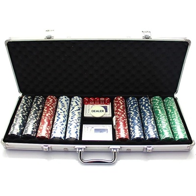 Алуминиево куфарче Foxy Trade, с 500 покер чипа