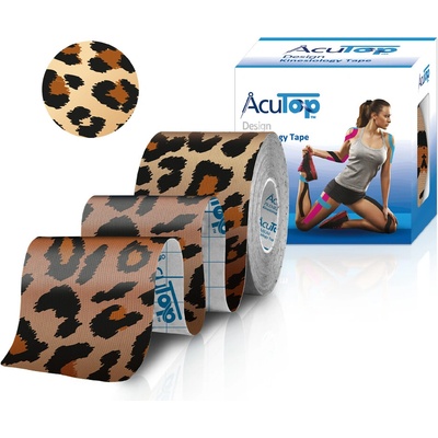 Acu top Kineziologický tejp vzor leopard 5 cm x 5 m