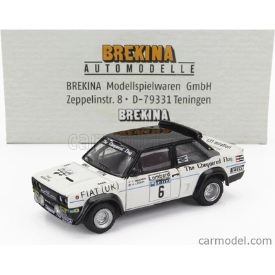 Brekina plast Fiat 131 Abarth N 6 Rally Rac Lombard 1977 Timo Makinen Henry Liddon Bílá Černá 1:87