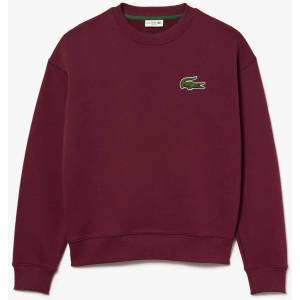 Lacoste Поларена блуза Lacoste Loose-Fit Fleece Sweatshirt - Red