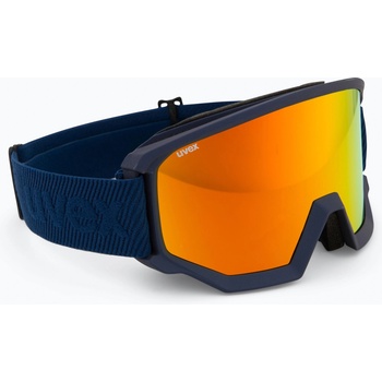 uvex Предпазни ски очила UVEX Athletic CV navy matt/mirror orange green