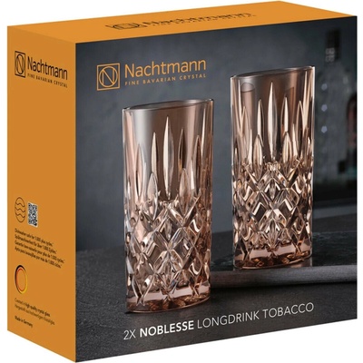 Nachtmann Pohár na long drink nápoje NOBLESSE COLORS tabakový 2 x 395 ml