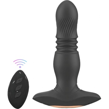 Aixiasia Roy - акумулаторен, радиоуправляем анален вибратор (черен)