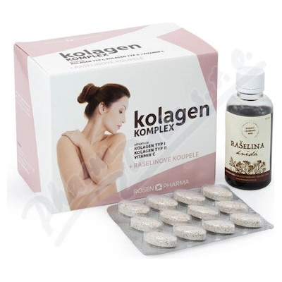 Rosen Kolagen Komplex 120 tabliet + rašelinové kúpele 2×50 ml