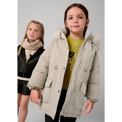MAYORAL Яке парка за мини момиче в бежов цвят Майорал