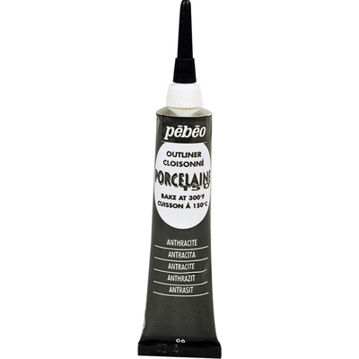 Pébéo Konturovací barva na porcelán Porcelaine 150 20 ml 06 Anthracite Black