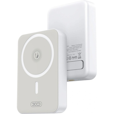 XO Преносима батерия XO PR231, 10000 mAh, Wireless, PD/20W, MagSafe, С кабел в комплекта, Бяла (PR231 White)