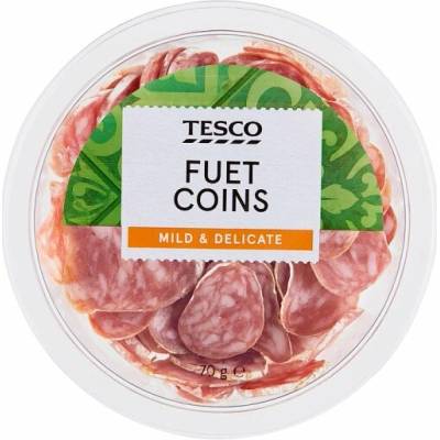 Tesco Fuet Coins 70 g